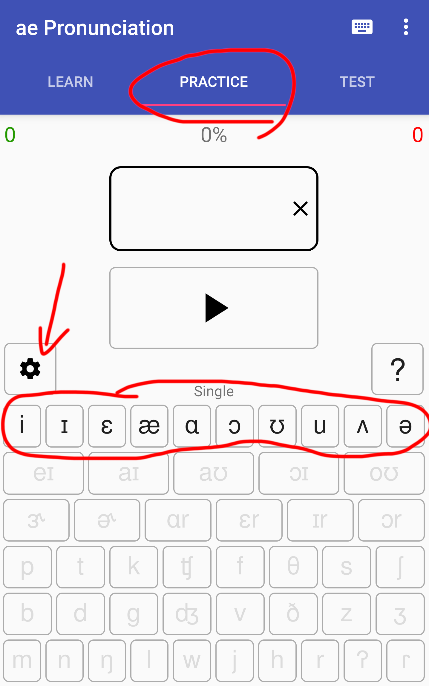 Vowel Practice